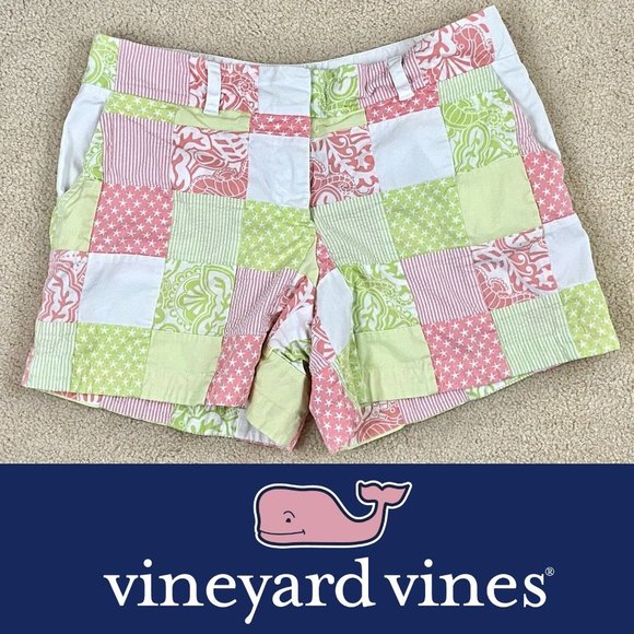 Vineyard Vines Pants - Vineyard Vines Patchwork Quilted Shorts